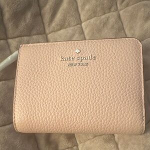 NWT Kate Spade Blush Textured Wallet
